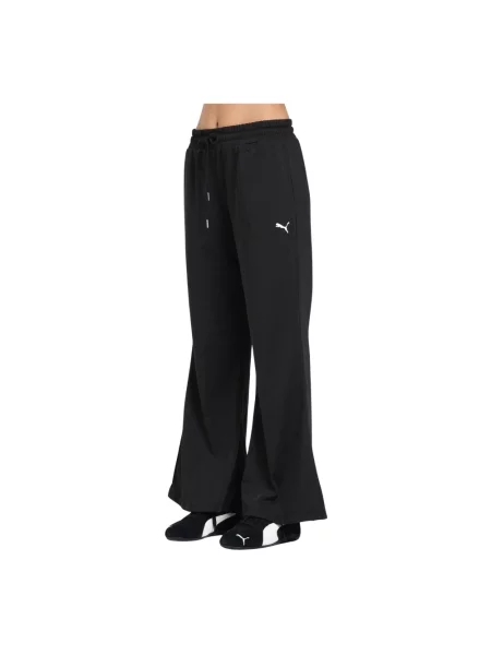 Spodnie Wardrobe Essentials z rozszerzanymi nogawkami czarne