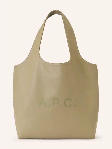 Shopper kabelka A.p.c. zelená