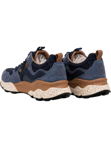 Pantofi Flower Mountain cu model floral albastru