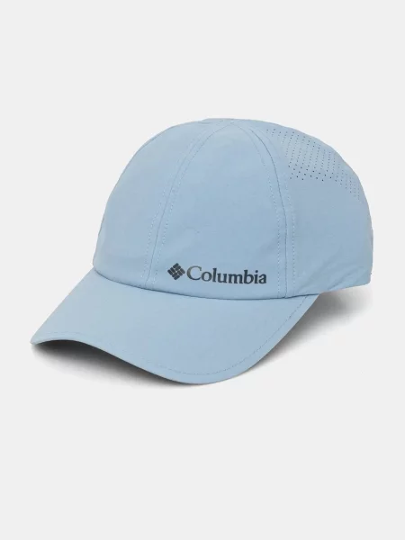 Шапка с козирка Columbia с принт синьо