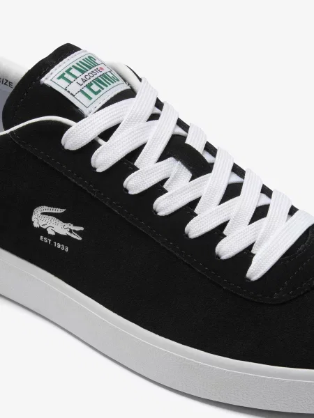 Кожаные кеды Lacoste черные