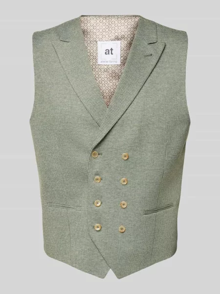 Kamizelka z lamowanymi Atelier Torino zielona
