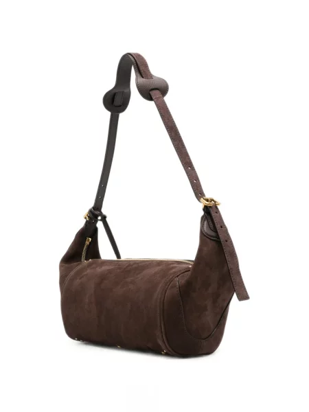 Geanta hobo Chloé din piele de căprioară maro