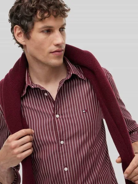 Body Fit koszula casualowa z czystej bawełny Tommy Hilfiger