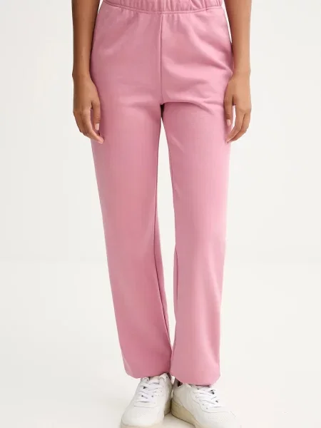 Однотонные спортивные штаны Guess бежевые