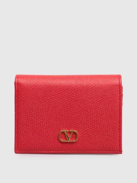 Кожаный кошелек Valentino красный