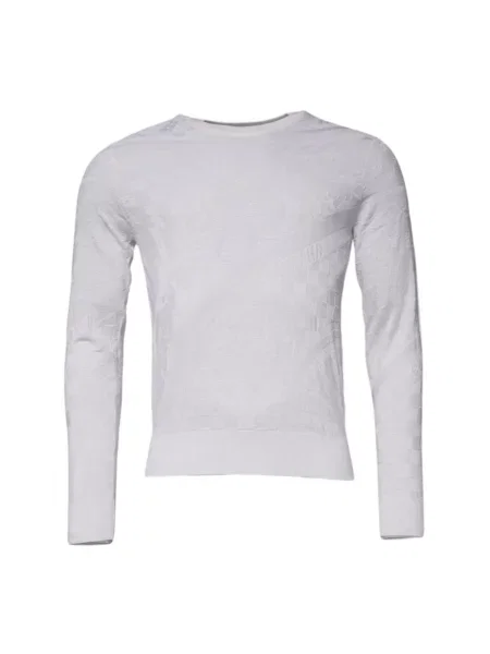 Jedwabny sweter Dolce And Gabbana z dekoltem w serek biały