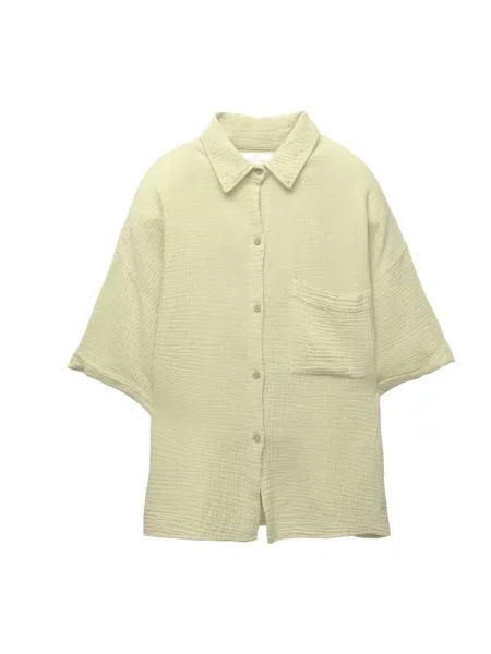 Pull&Bear Bluză măr verde