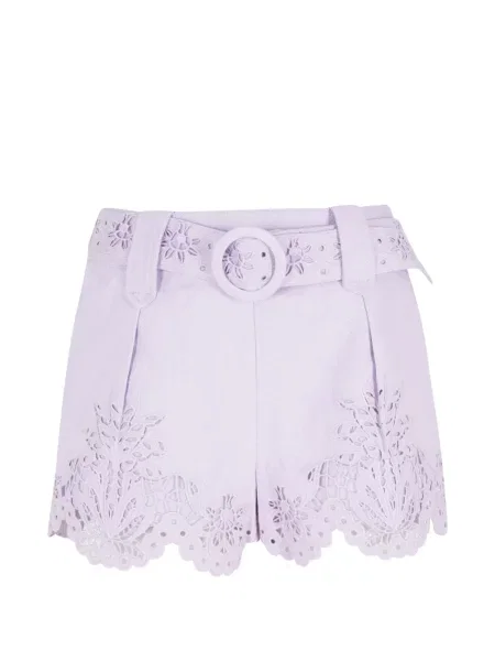 Pantaloni scurți Farm Rio cu model floral violet