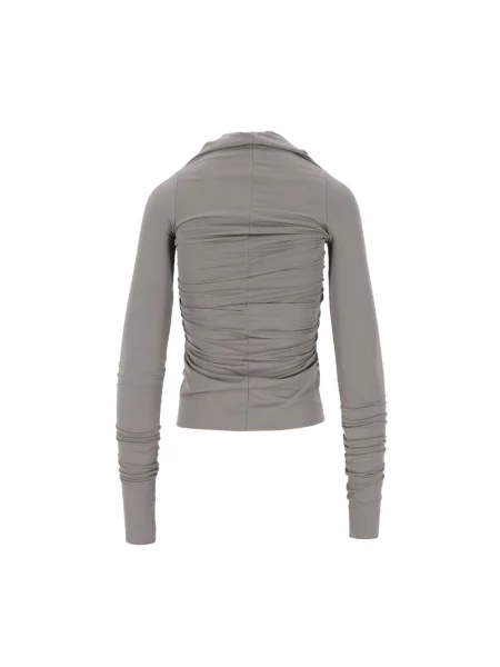 Top Rick Owens z dżerseju szary