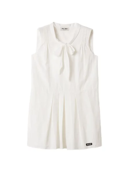 Rochie Miu Miu din poplin alb