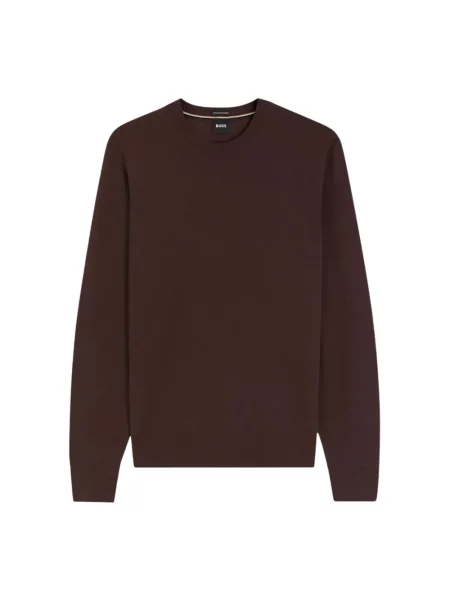Sweter Boss wełniany brązowy