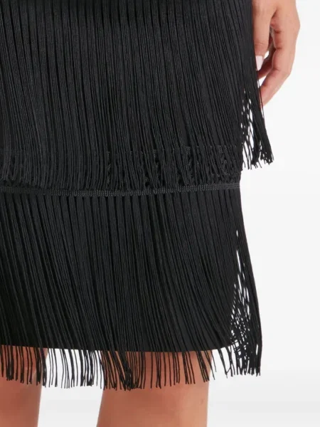 Fustă midi Temperley London până la genunchi negru