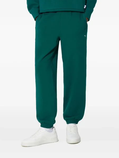 Pantaloni Puma cu broderie verde
