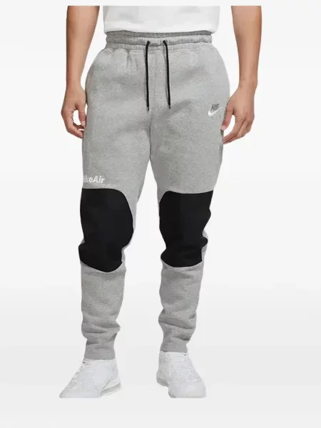 Trčanje hlače Nike od flisa s vezom crna