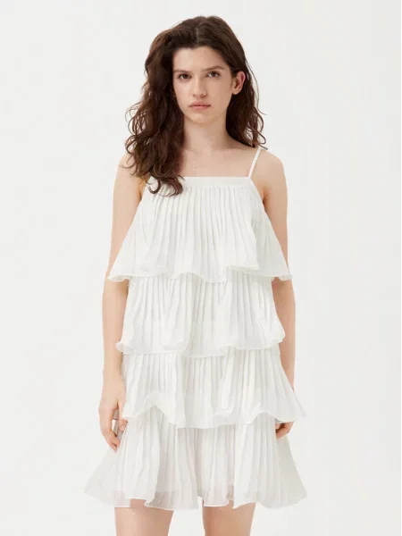 YAS Sukienka koktajlowa Lucia biały