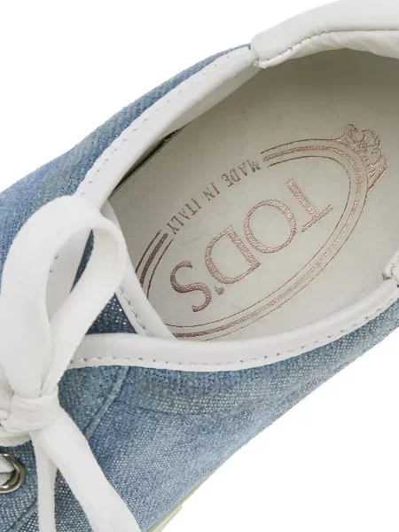 Sneakerși Tod's din piele de căprioară albastru