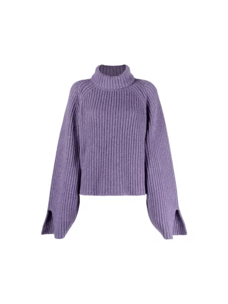Sweter Khaite z kaszmiru fioletowy