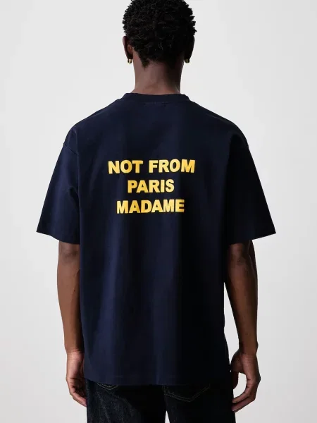 Drôle de Monsieur férfi póló Bold Slogan