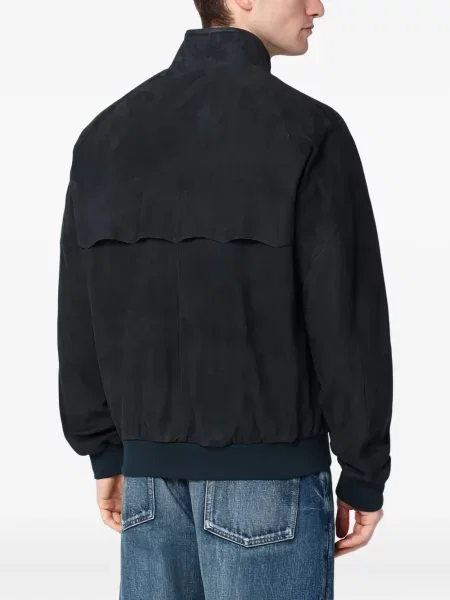 Geacă Baracuta din piele de căprioară negru