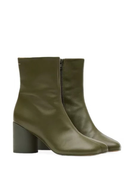 Кожени боти до глезена Mm6 Maison Margiela зелено