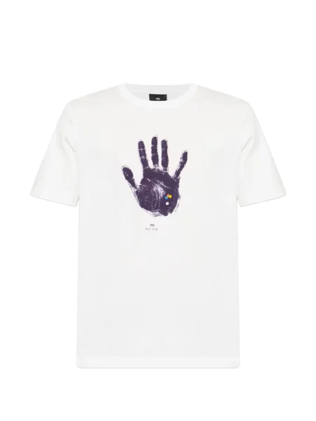 Tricou Ps Paul Smith cu imagine alb