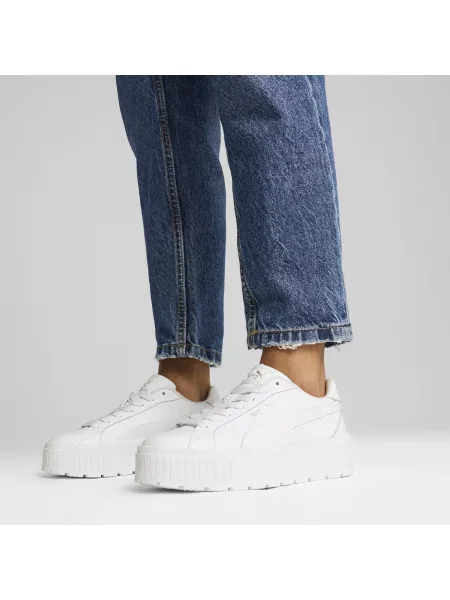 Skórzane sneakersy Karmen II białe