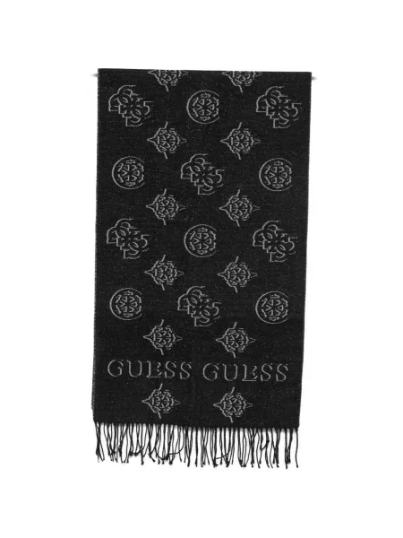 Fular Guess cu franjuri negru