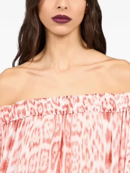 Rochie mini Roberto Cavalli cu imagine roz