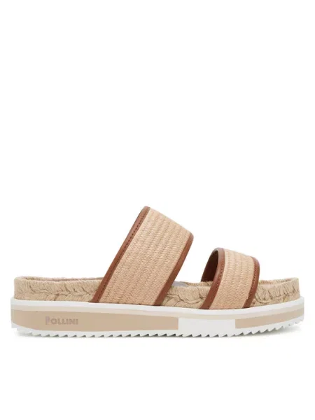 Espadryle Pollini beżowe