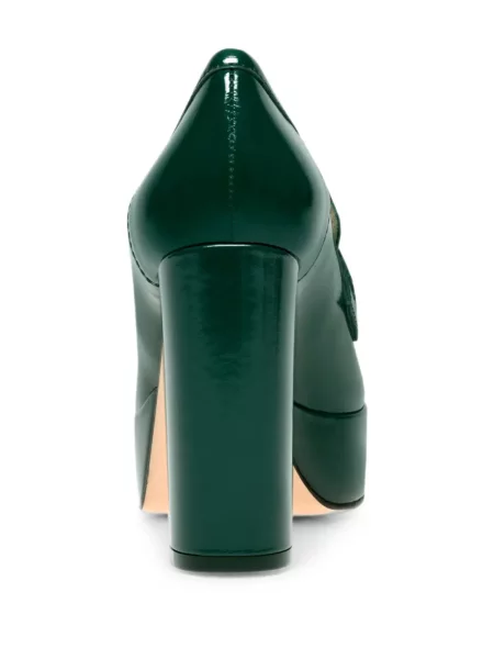 Pantofi loafer Gianvito Rossi cu platformă verde