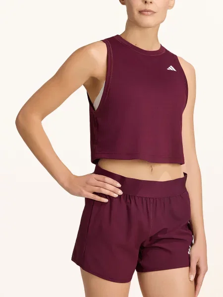 Adidas Tílko Workout Essentials tmavě červená