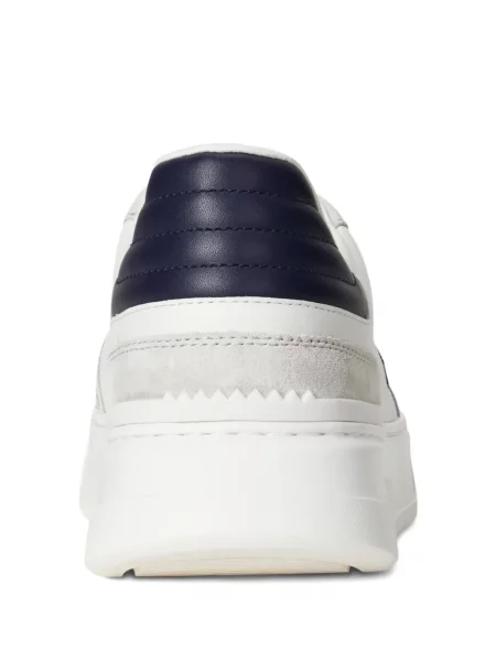 Briaunotas pusiau užtrauktukas zomšinės bokseriai Polo Ralph Lauren balta