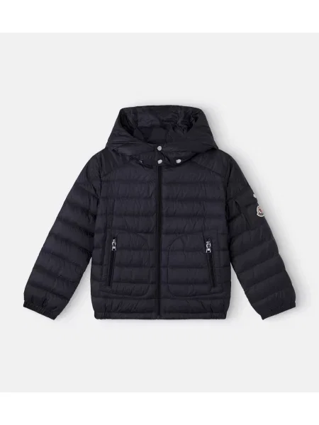 Pūkinė striukė Moncler Enfant mėlyna