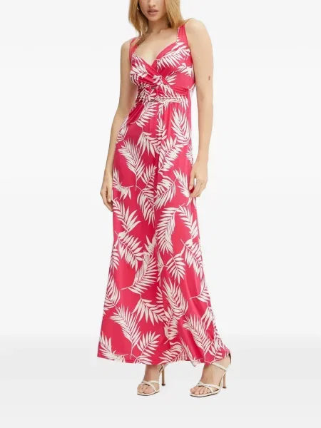 Rochie maxi Morgan cu imagine roz