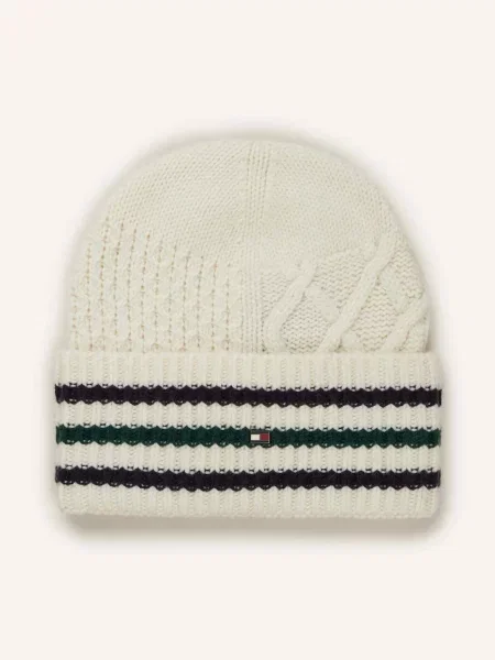 Tommy Hilfiger Čepice Flag Cable Barevná modrý