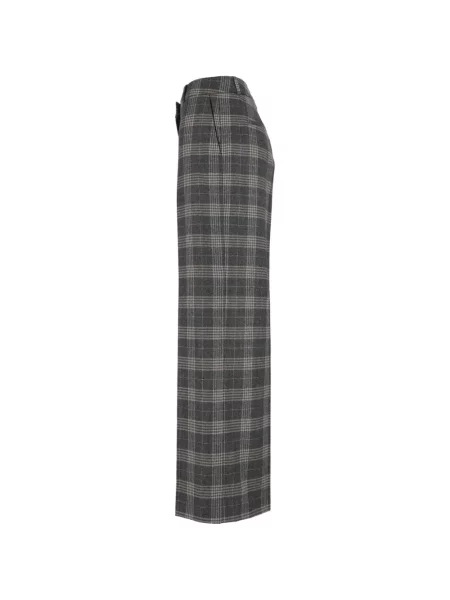 Pantaloni Peserico în carouri gri