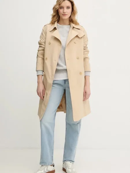 Traperice Calvin Klein Jeans visoki struk plava