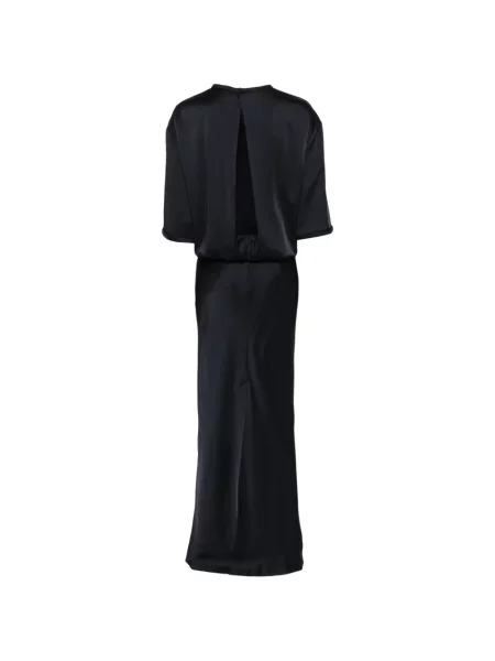 Rochie maxi Semicouture din satin negru