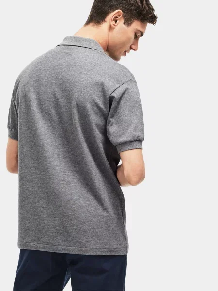 Поло Lacoste серое