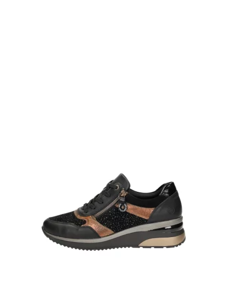 Sneakersy Remonte skórzane czarne