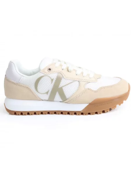 Buty do biegania Calvin Klein retro do biegania beżowe