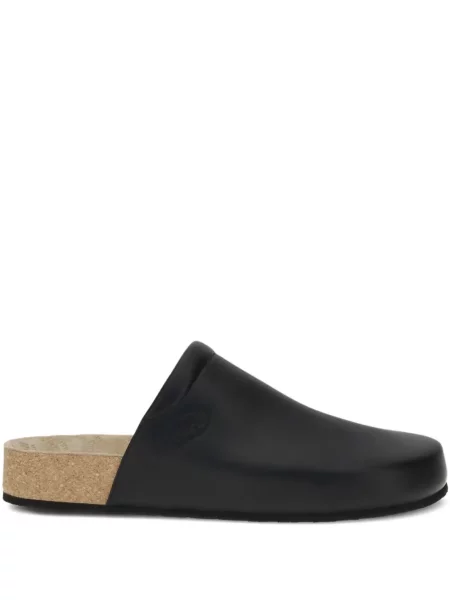 Papuci tip mules Balenciaga din piele negru