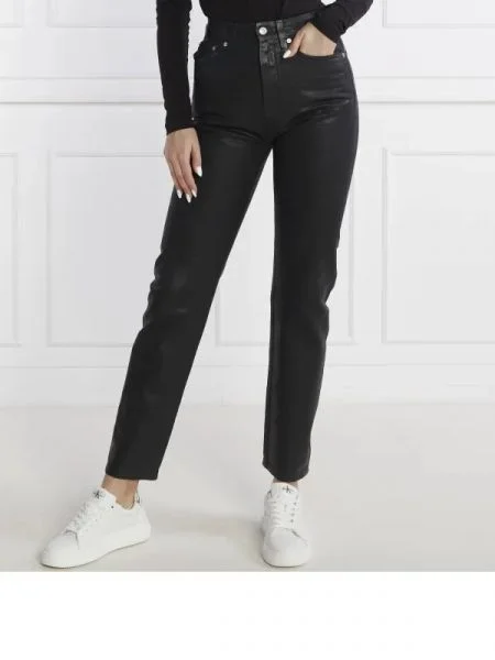 CALVIN KLEIN JEANS Blugi AUTHENTIC | Straight fit negru
