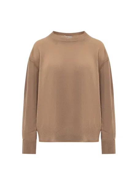 Sweter Stella Mccartney wełniany brązowy