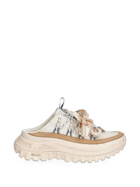 Papuci tip mules Sorel cu funde chunky