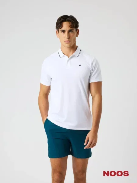 Bjorn_borg ACE POLO SHIRT z recyklingowanego BRILLIANT WHITE biała