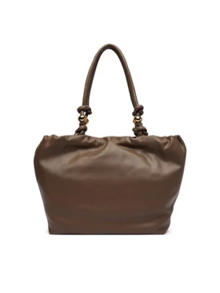 LOVE MOSCHINO Ročna torba rjava
