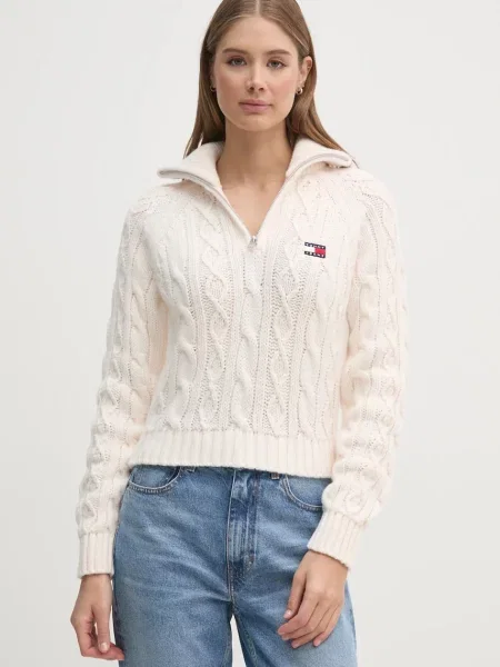 Szvetter Tommy Jeans bézs