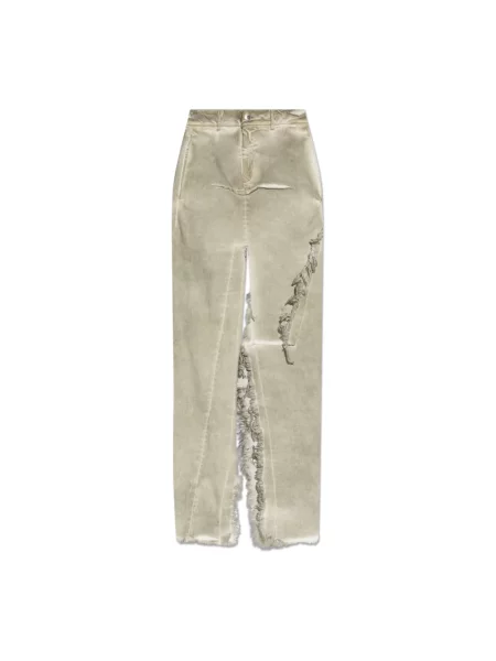 Spódnica jeansowa Rick Owens zielona